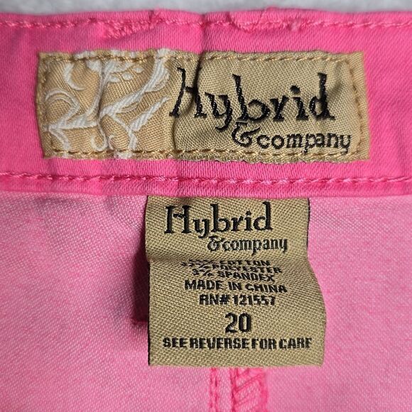 304 NWT Hybrid & Company Ultra Comfy Butt Lift Stretch Bermuda City Short Sz 20 - Picture 4 of 9
